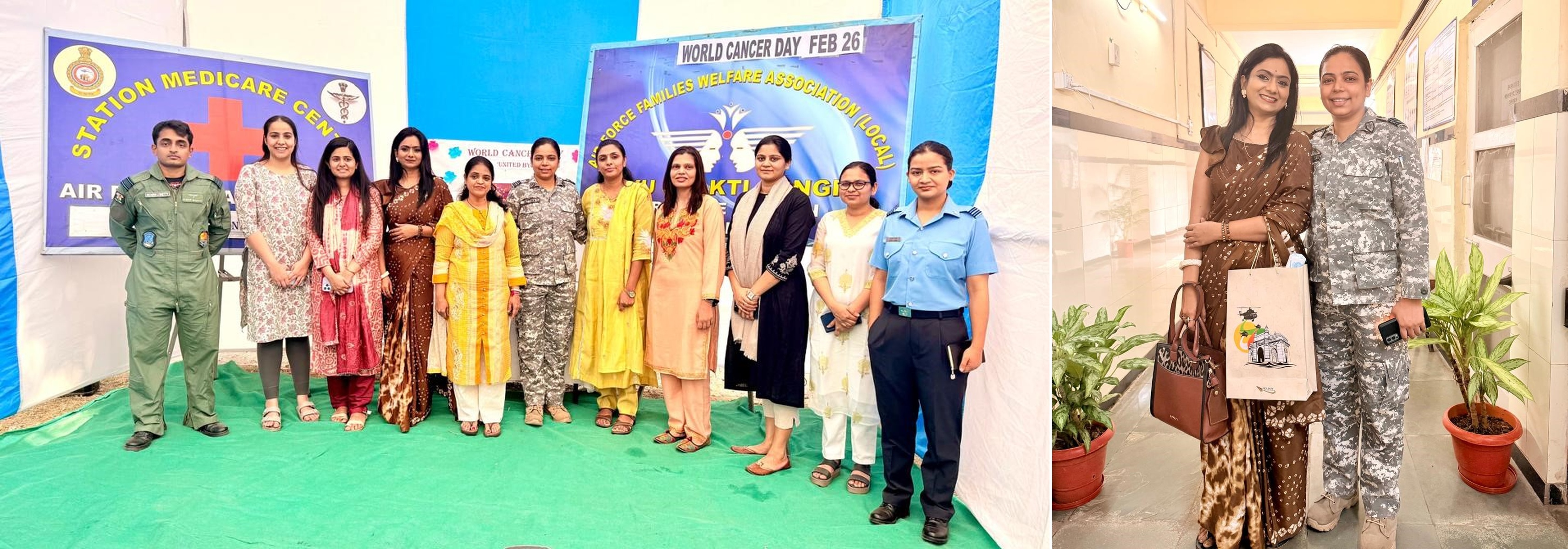 Camp organised in view of world cancer day at Air force station Sion, Mumbai ,February 2026